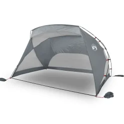 vidaXL strandtelt 274x178x170/148 cm 185T polyester grå