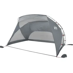 vidaXL strandtelt 274x178x170/148 cm 185T polyester grå
