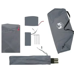 vidaXL strandtelt 274x178x170/148 cm 185T polyester grå