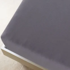 vidaXL stræklagen 90x200 cm jerseybomuld antracitgrå