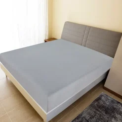 vidaXL stræklagen 90x200 cm jerseybomuld grå