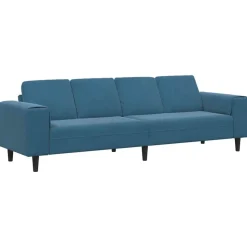 vidaXL Stue Sofa Blå 250 x 77 x 76 cm