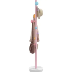 vidaXL stumtjener 172 cm pulverlakeret jern lyserød