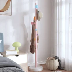 vidaXL stumtjener 172 cm pulverlakeret jern lyserød