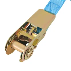 vidaXL surringsbånd med skralde 4 stk. 0,8 ton 6 m x 25 mm blå