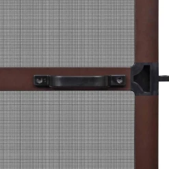 vidaXL Svingbart insektnet Brun og sort 100 x 215 cm