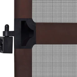 vidaXL Svingbart insektnet Brun og sort 100 x 215 cm