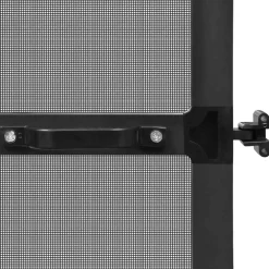 vidaXL Svingbart insektnet Anthracit og sort 100 x 215 cm