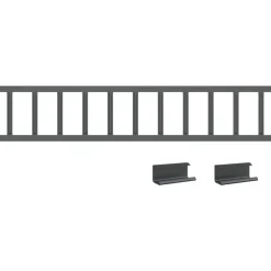 vidaXL Tag snefang Antracit 100 x 2,5 x 20 cm Stål
