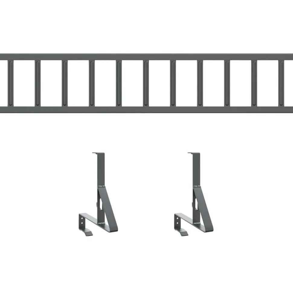 vidaXL Tag snefang Antracit 100 x 29,5 x 34,5 cm Stål