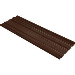 vidaXL Tagpanel 12 pcs Brun 129 x 45 cm Galvaniseret stål