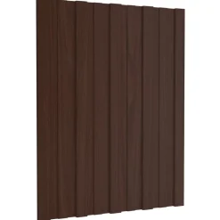 vidaXL Tagpanel 12 pcs Brun 60 x 45 cm Galvaniseret stål
