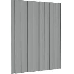 vidaXL Tagpanel 12 pcs Grå 60 x 45 cm Galvaniseret stål