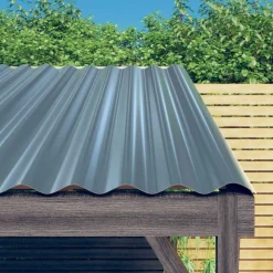 vidaXL tagplader 12 stk. 60x36 cm galvaniseret stål grå