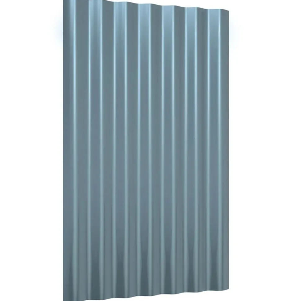vidaXL tagplader 12 stk. 60x36 cm galvaniseret stål grå
