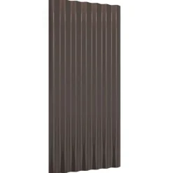 vidaXL tagplader 12 stk. 80x36 cm galvaniseret stål brun