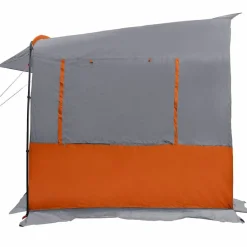 vidaXL Tailgate Telt til Campingvogn Grå og orange 352 x 250 x 240 cm
