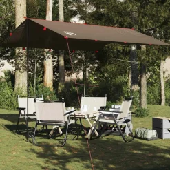 vidaXL tarp 306x306 cm vandtæt brun