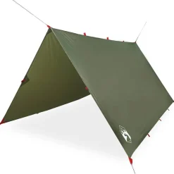 vidaXL tarp 306x306 cm vandtæt olivengrøn