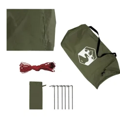 vidaXL tarp 306x306 cm vandtæt olivengrøn