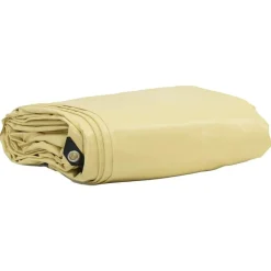 vidaXL Tarpaulin 650g / m² Beige 3 x 3 m Lærred med PVC-belægning