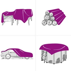 vidaXL Tarpaulin 650g / m² Brun 2 x 3 m Lærred med PVC-belægning