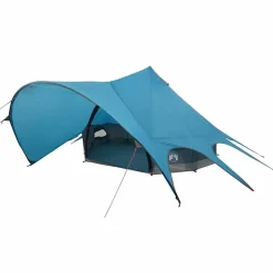 vidaXL Teepee Telt 3-Person med tag Blå og grå 312 x 312 x 197 cm