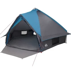 vidaXL Teepee Telt 10-Personer med tag Blå og grå 567 x 470 x 242 cm