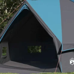 vidaXL Teepee Telt 10-Personer med tag Blå og grå 567 x 470 x 242 cm