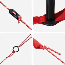 vidaXL Teepee Telt 10-Personer med tag Blå og grå 567 x 470 x 242 cm