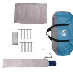 vidaXL Teepee Telt 10-Personer med tag Blå og grå 567 x 470 x 242 cm
