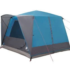 vidaXL Teltehus til 7 personer med tag Blå 400 x 350 x 212 cm
