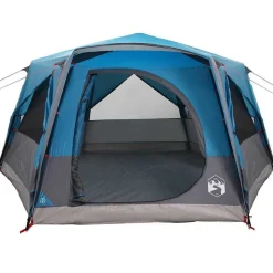 vidaXL Teltehus til 7 personer med tag Blå 400 x 350 x 212 cm