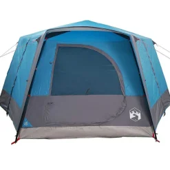 vidaXL Teltehus til 7 personer med tag Blå 400 x 350 x 212 cm