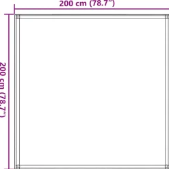 vidaXL telttæppe 200x200 cm HDPE blå