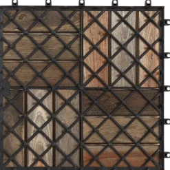 vidaXL Terrasse Flise 10 pcs Grå 30 x 30 cm Akacietræ