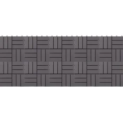 vidaXL Terrasse Flise 10 pcs Grå 30 x 30 cm Akacietræ