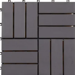 vidaXL Terrasse Flise 10 pcs Grå 30 x 30 cm Akacietræ