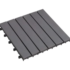 vidaXL Terrasse Flise 10 pcs Grå 30 x 30 cm Akacietræ