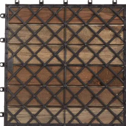 vidaXL Terrasse Flise 10 pcs Grå 30 x 30 cm Akacietræ