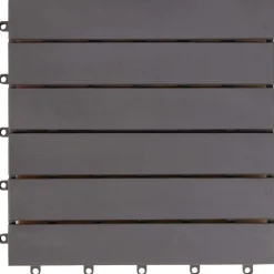 vidaXL Terrasse Flise 10 pcs Grå 30 x 30 cm Akacietræ