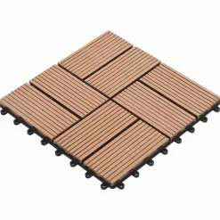 vidaXL Terrasse Flise 11 pcs Brun 30 x 30 cm WPC