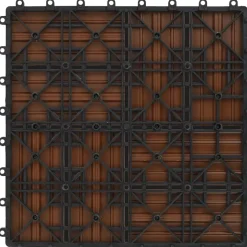 vidaXL Terrasse Flise 11 pcs Brun 30 x 30 cm WPC