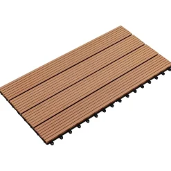 vidaXL Terrasse Flise 6 pcs Brun 60 x 30 cm WPC