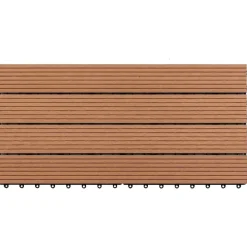 vidaXL Terrasse Flise 6 pcs Brun 60 x 30 cm WPC