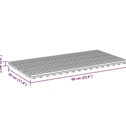 vidaXL Terrasse Flise 6 pcs Brun 60 x 30 cm WPC
