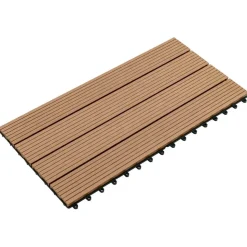 vidaXL Terrasse Flise 6 pcs Brun 60 x 30 cm WPC