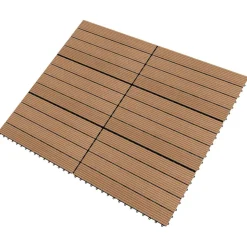 vidaXL Terrasse Flise 6 pcs Brun 60 x 30 cm WPC