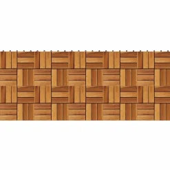 vidaXL Terrasse Flise 10 pcs Brun 30 x 30 cm Akacietræ