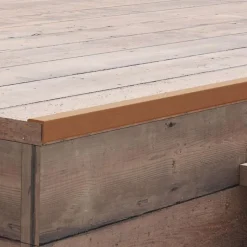 vidaXL terrassevinkellister 5 stk. WPC 170 cm lysebrun